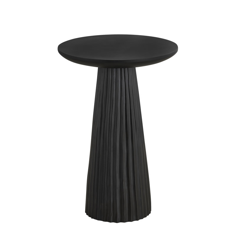 Ivy Bronx Adejinmi Black Finished Wood Side Table & Reviews | Wayfair
